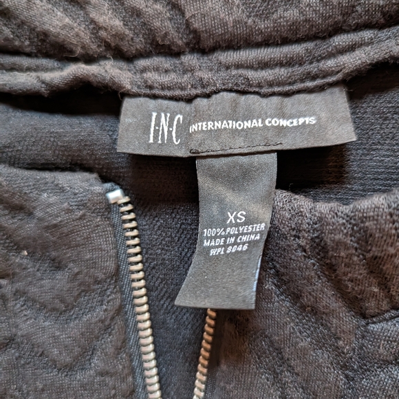 Studded and gem black zip up - Picture 2 of 2